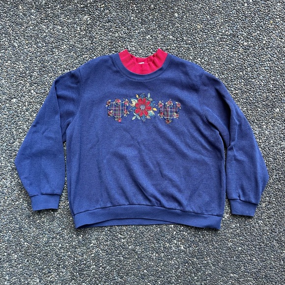 Vintage Alfred Dunner Embroidered Grandma Core Sweatshirt - Picture 1 of 4
